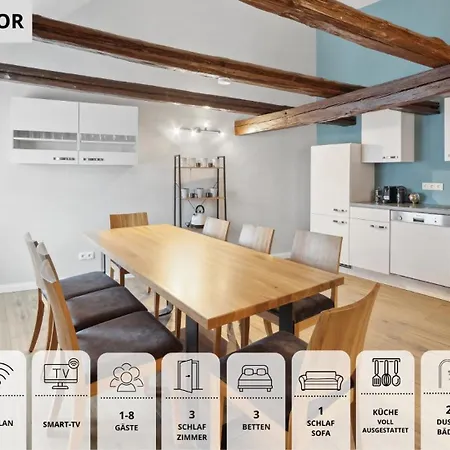 Neu Sandapart32 - 3 Tolle Fewos Von 1-8 Pers Mitten In Der Altstadt Apartment *